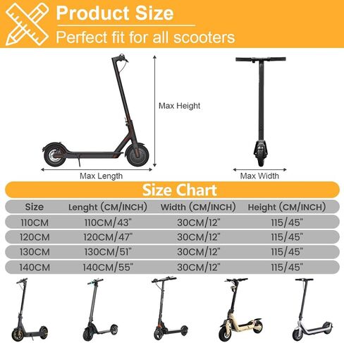 flintronic Electric Scooter Cover, Waterproof Universal E-Scooter Storage Cover with Reflective Strip & Storage Bag in Saudi Arabia