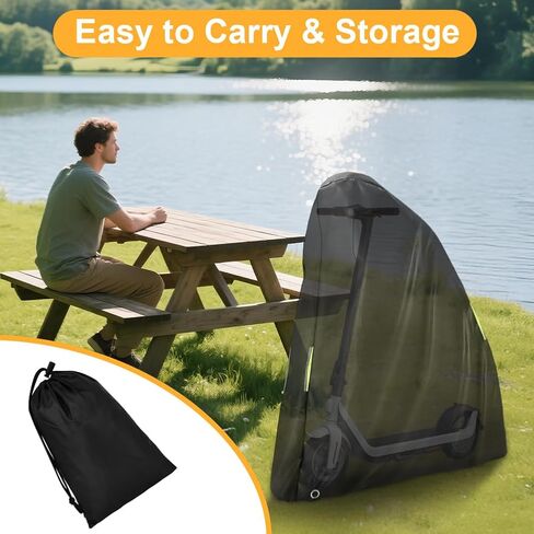 flintronic Electric Scooter Cover, Waterproof Universal E-Scooter Storage Cover with Reflective Strip & Storage Bag in Saudi Arabia