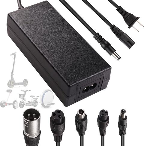 42V 2A Charger with 6 Plugs Universal for 36V Li-ion Battery, Fast Charger Replacement for Razor,Jetson,Voyage,gotrax,ninebot,Bird,Segway and Most 36V 10S Lithium Battery Device in Kuwait