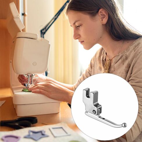 Bead Sequin Special Presser Foot, No Hammering to Break Wedding Dress Bead Fabric Metal Sewing Machine Straight Stitch Foots for Evening Gowns, Fashion Fabrics in Saudi Arabia