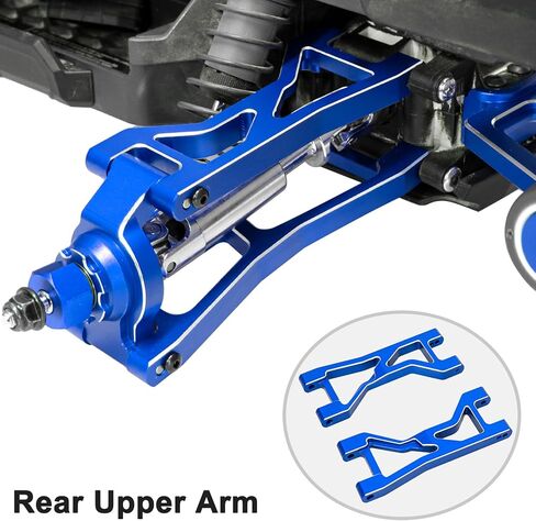 Aluminum Suspension Arms Front Rear and Upper Lower Suspension Arms for Traxxas 1/16 Mini XRT Monster Truck Upgrade (Blue) in Saudi Arabia