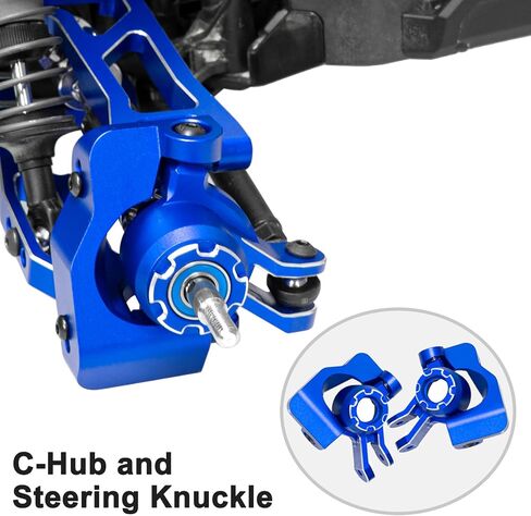 Aluminum Suspension Arms Front Rear and Upper Lower Suspension Arms for Traxxas 1/16 Mini XRT Monster Truck Upgrade (Blue) in Saudi Arabia
