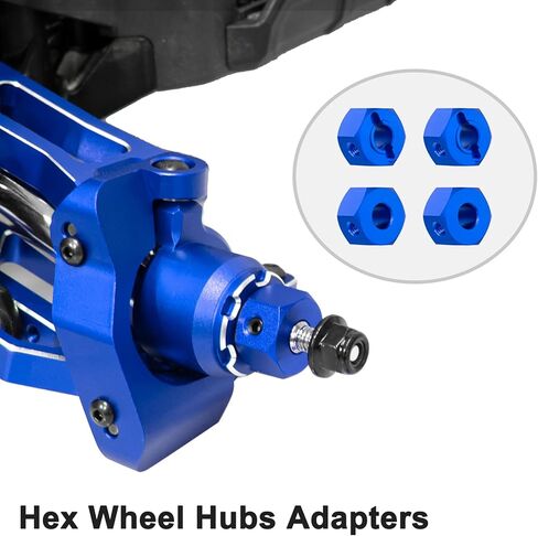 Aluminum Suspension Arms Front Rear and Upper Lower Suspension Arms for Traxxas 1/16 Mini XRT Monster Truck Upgrade (Blue) in Saudi Arabia