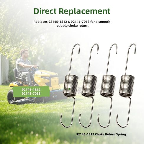 92145-1812 زنبرك عودة الاختناق متوافق مع محركات سلسلة Kawasaki FR FS FX، يستبدل 92145-7058، يناسب 651V 691V 730V- 4Pack in Kuwait