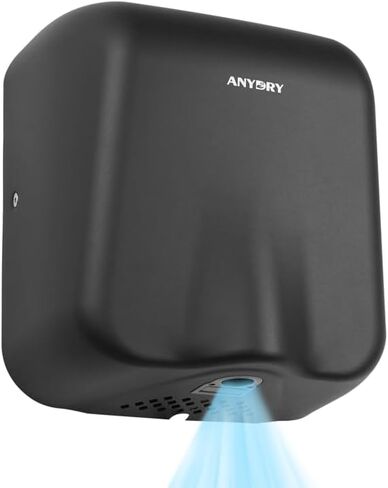 IronStorm Electric Hand Dryers for Bathrooms Commercial HEPA Filter High-Speed Matte Black Stainless Steel Cover AC 100–130 V~ in Saudi Arabia