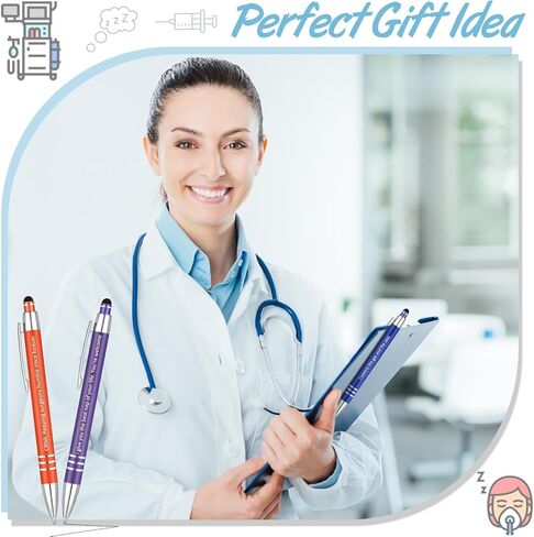 12 Pcs Bulk Crna Anesthesiologist Theme Pens Nurse Week National Anesthesia Tech Week Gifts Anesthesiology Gifts for Your Favorite Nurse Doctor Assistant Pacu Anesthetist Surgeon in Saudi Arabia