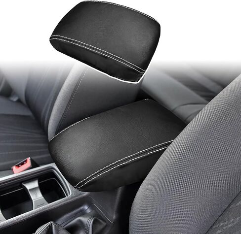ramuel Compatible with Center Console Armrest Cover Pad PU Leather Arm Rest Covers Mat Middle Console Cover Lid Protector Pad for Ford Maverick 2025 2024 2023 2022 (Orange Line) in Saudi Arabia