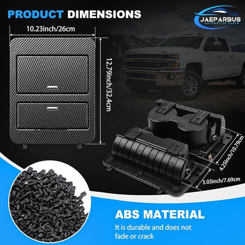 23164631 Center Console Cup Holder Storage，Jaeparbus Compatible with Chevy GMC Yukon Sierra Tahoe Suburban Silverado Avalanche Cadillac Escalade 2007-2014(Carbon Fiber) in Saudi Arabia