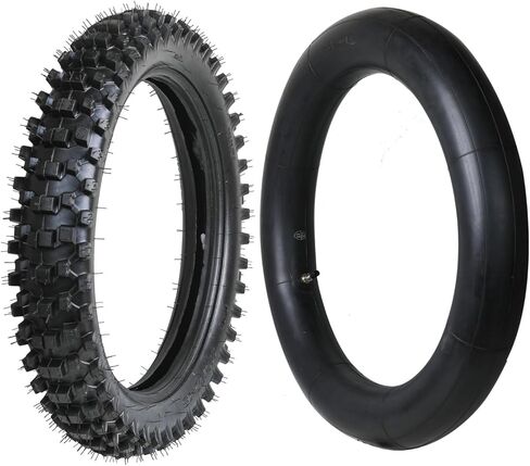 18" Off-Road Rear Tire with Inner Tube 110/90-18 3.50-18 Replacement for Dirt Bike Pit Bike Motocross – Compatible with YZ125 CRF250 CRF230 CRF450 TTR230 KLX65 XR650 Apollo Taotao in Kuwait