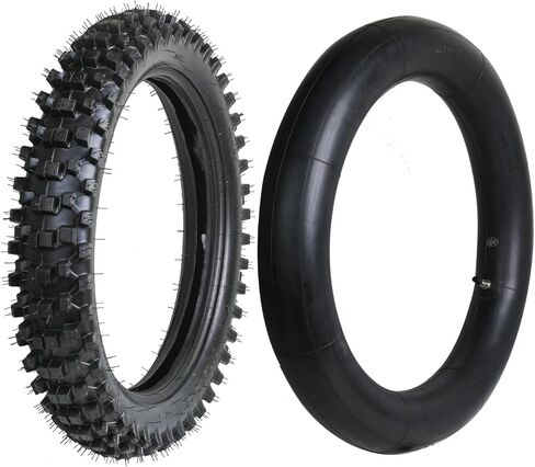 18" Off-Road Rear Tire with Inner Tube 110/90-18 3.50-18 Replacement for Dirt Bike Pit Bike Motocross – Compatible with YZ125 CRF250 CRF230 CRF450 TTR230 KLX65 XR650 Apollo Taotao in Kuwait