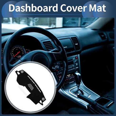Dashboard Cover Dash Cover Mat Carpet for Subaru Outback 2015-2019 for Subaru Legacy 2015-2019 Polyester Black in Kuwait