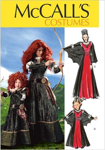 McCall's M6817 Women's Scottish Princess and Vampire Halloween Costume Sewing Pattern, Sizes S-XL in Saudi Arabia