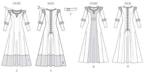 McCall's M6817 Women's Scottish Princess and Vampire Halloween Costume Sewing Pattern, Sizes S-XL in Saudi Arabia