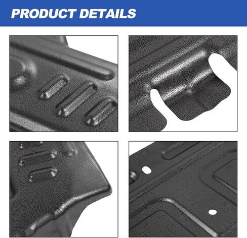 VLAND Front Engine Splash Shield Compatible with 2015-2024 Ford F-150 (Not fit 3.0L Diesel/PowerBoost/Raptor Model) Manganese Steel Underbody Guard Cover Skid Plate Replaces ML3Z-7222-D ML3Z-7222-E in Kuwait