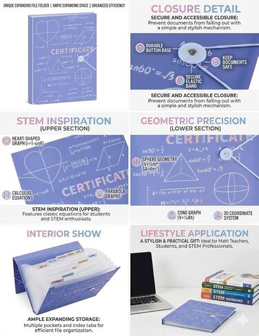 Portfolio Binder with Plastic Sleeves Clear Sheet Protectors 8.5 x 11 Presentation Folders Protector Folder Binder Document Organizer for Certificate,Art,Letter,A4 Size, 1 Pack - Blue in Kuwait