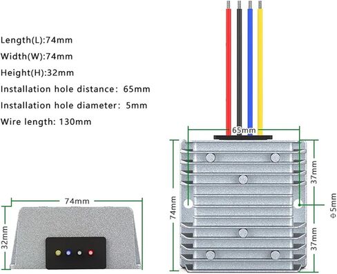 50-100Vto 12V 5A DC isolated power converter voltage regulator voltage regulator module in Kuwait