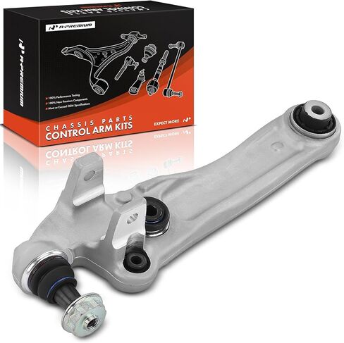 A-Premium Front Right Rearward Lower Control Arm, with Ball Joint & Bushing, Compatible with Jaguar XE 2017-2020, XF 2016-2022, RWD in Kuwait