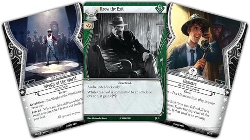 Asmodee Arkham Horror: The Card Game André Patel Investigator Deck - Rogue Role Deck with Extra Actions & Versatility, Ages 14+, 1-4 Players, 45+ Min Playtime in Kuwait