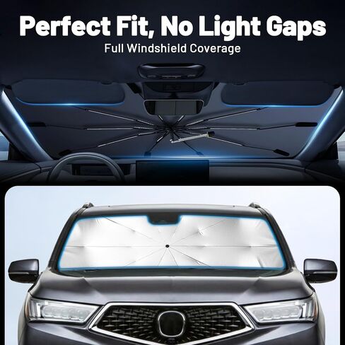 Car Windshield Sun Shade for Chevrolet Traverse 2018-2026 –[Reflective Coated Fabric] Sunshade Umbrella for Front Window, Car Shades Sun Visor Keep Car Cool and Protects Interior, 1:1 Exact Fit in Saudi Arabia