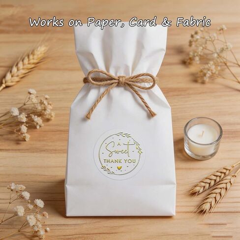 100 PCS A Sweet Thank You Stickers, Clear Gold Foil Labels for Wedding Favor Bags, Dessert Table Treat Bags, Candy Bags, Small Business Packaging, Gift Wrapping & Envelope Seals, 1.6 Inch in Saudi Arabia