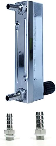 Pagoda hose connected glass rotor flowmeter DK800 10F304 stainless steel float adjustable water oxygen(5-45L min 8mm) in Kuwait