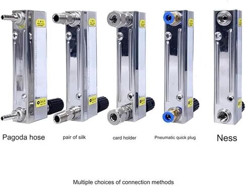 Pagoda hose connected glass rotor flowmeter DK800 10F304 stainless steel float adjustable water oxygen(5-45L min 8mm) in Kuwait