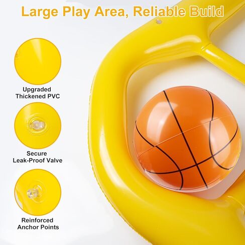 Taotuo 2-in-1 Inflatable Pool Tictac Game with 10 Balls, Ropes & Sandbags – Giant Floating Grid Puzzle for Kids, Teens & Adults –2-10 Players Summer Water Toys for Pool Party, Beach & Backyard Fun in Saudi Arabia
