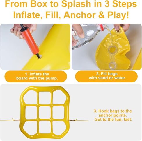 Taotuo 2-in-1 Inflatable Pool Tictac Game with 10 Balls, Ropes & Sandbags – Giant Floating Grid Puzzle for Kids, Teens & Adults –2-10 Players Summer Water Toys for Pool Party, Beach & Backyard Fun in Saudi Arabia