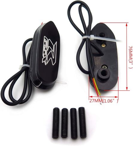 Led العنبر إشارة مرآة كتلة قبالة قاعدة لوحة متوافق مع Suzuk Gsxr 600 750 1000 2006-2008 in Kuwait
