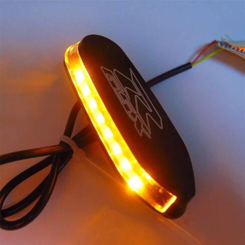 Led العنبر إشارة مرآة كتلة قبالة قاعدة لوحة متوافق مع Suzuk Gsxr 600 750 1000 2006-2008 in Kuwait