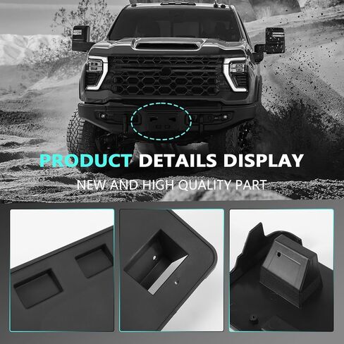 Front Bumper License Plate Bracket fits Silverado 2500/3500 HD 2024 2025 2026, Frame Tag Mounting Bracket Holder Replaces GM1068256, 196743304472, 85650573 in Saudi Arabia