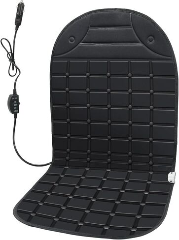 Universal Winter Seat Cushion Cover for Full Back (Black) in Saudi Arabia
