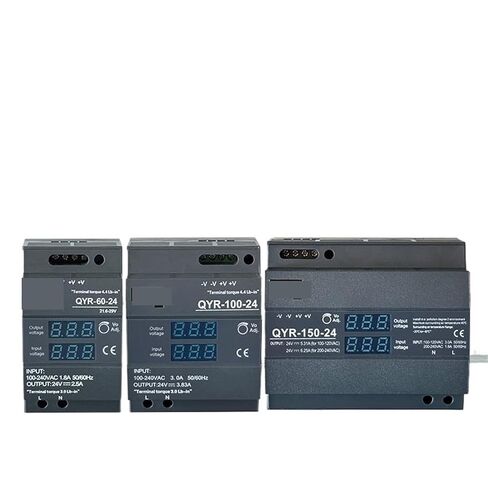 1pcs AC-DC 12V 24V 60W 100W 150W DIN Rail Switching Power Supply with Industrial Step Shaped Digital Display for LED Light Strip(QYR-150-12V 10.2A) in Saudi Arabia