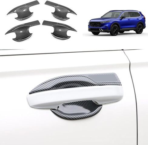 Car Accessories Compatible with Honda New CRV CR-V 2023 2024 2025 2026Door Handle Cover Trim Frame Molding Stickers ABS 4PCS(Glossy Black Style) in Saudi Arabia