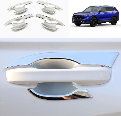 Car Accessories Compatible with Honda New CRV CR-V 2023 2024 2025 2026Door Handle Cover Trim Frame Molding Stickers ABS 4PCS(Glossy Black Style) in Saudi Arabia