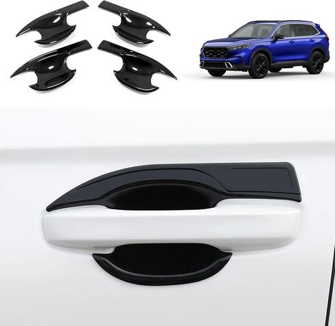 Car Accessories Compatible with Honda New CRV CR-V 2023 2024 2025 2026Door Handle Cover Trim Frame Molding Stickers ABS 4PCS(Glossy Black Style) in Saudi Arabia