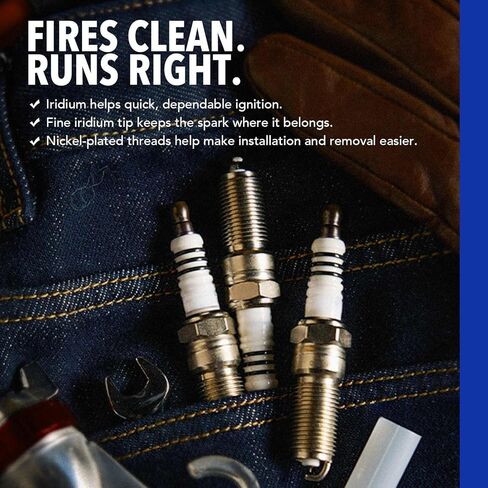 JC Whitney JFBAJCWSP00167 4pcs Iridium Spark Plugs - Compatible with Subaru Forester 2014-2018, WRX 2015-2020 - 2.0L Cyl.4 in Kuwait