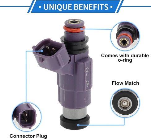 1 Pc Fuel Injector for Mazda Protege 2.0 2001-2003 Flow Match Purple Fuel Nozzle in Saudi Arabia