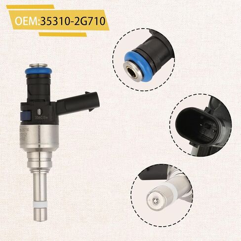35310-2G710 GDI 2.4L Fuel Injectors,Compatible with/Kia 2011-2016 Optima Sorento Sportage,Compatible with/Hyundai 2.4 Santa Fe Tucson 2014-2015 |Set of 4| in Kuwait