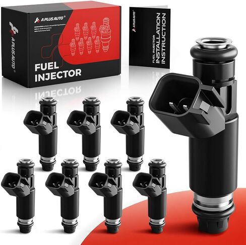 Flex Fuel Injectors Set of 8, Compatible with 2002-2007 GMC Yukon(& XL) Savana Sierra 1500, Chevy Tahoe Express Avalanche Suburban Silverado 1500-v8 5.3L, Replace Part 12580426 in Saudi Arabia