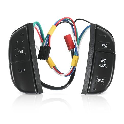Steering Wheel Mounted Cruise Control Switch Buttons Kit 1C3A9D809AA Compatible with Ford F-150/250/350 Super Duty 1997-2004, 1999-2007 E-150/250/350/450/550, Excursion, Expedition in Kuwait