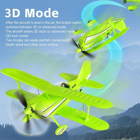 RC Plane 4CH A310 Biplane RC Airplane for Adults Beginners 3D/6G 1504 Brushless Motor Remote Control Plane EPP Foam 2.4G Fixed-Wing Model Plane with 2 Batteries in Saudi Arabia