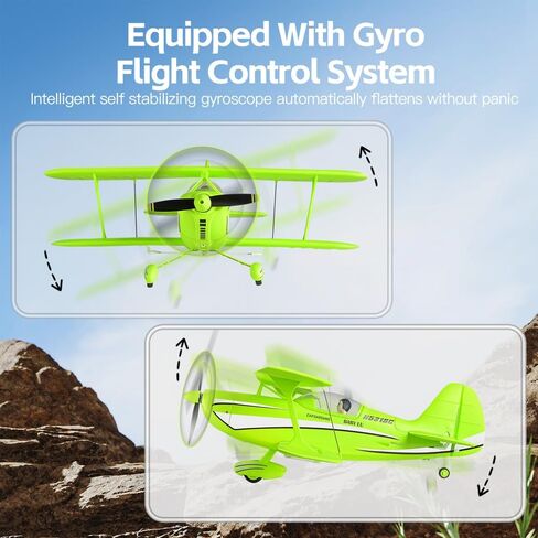 RC Plane 4CH A310 Biplane RC Airplane for Adults Beginners 3D/6G 1504 Brushless Motor Remote Control Plane EPP Foam 2.4G Fixed-Wing Model Plane with 2 Batteries in Saudi Arabia