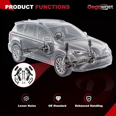 Front Lower Control Arm Suspension kit K620587 Compatible With 2006-2018 Toyota RAV4 Sway Bar Link with Ball Joint Replaces K750043 K750257 12PCS in Saudi Arabia