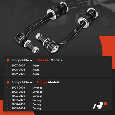 A-Premium 2 x Front Sway Bar Links Stabilizer Bar Links, Compatible with Dodge Durango 2004-2009 & Chrysler Aspen 2007-2009 in Kuwait