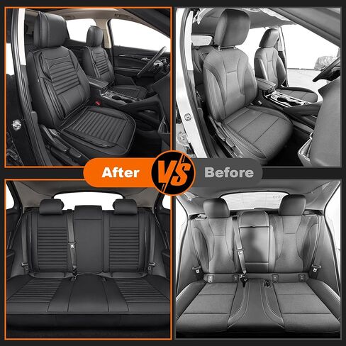 DISUTOGO Seat Covers Custom for Buick Envision 2021 2022 2023 2024 2025 2026 Full Set 5 Seats Waterproof Premium Faux Leather Airbag Compatible Custom Fit Envision Car Seat Covers - Black in Saudi Arabia