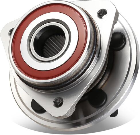 Auto Dynasty [78mm Full Cast Rotor] Factory Style Front Wheel Bearing Hub Assembly Compatible with Jeep Wrangler Cherokee 2nd Design 1999-2006, Driver or Passenger Side, Bare Steel in Kuwait