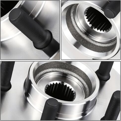 Auto Dynasty [78mm Full Cast Rotor] Factory Style Front Wheel Bearing Hub Assembly Compatible with Jeep Wrangler Cherokee 2nd Design 1999-2006, Driver or Passenger Side, Bare Steel in Kuwait