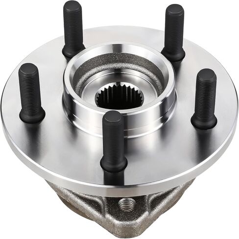 Auto Dynasty [78mm Full Cast Rotor] Factory Style Front Wheel Bearing Hub Assembly Compatible with Jeep Wrangler Cherokee 2nd Design 1999-2006, Driver or Passenger Side, Bare Steel in Kuwait