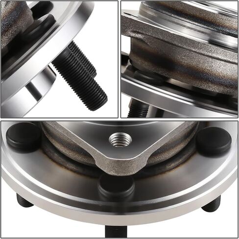 Auto Dynasty [78mm Full Cast Rotor] Factory Style Front Wheel Bearing Hub Assembly Compatible with Jeep Wrangler Cherokee 2nd Design 1999-2006, Driver or Passenger Side, Bare Steel in Kuwait